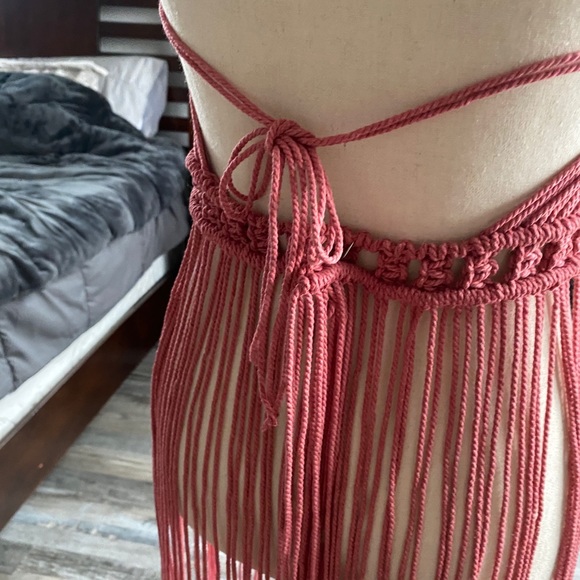 Handmade Macrame Crochet Dress - Picture 8 of 15